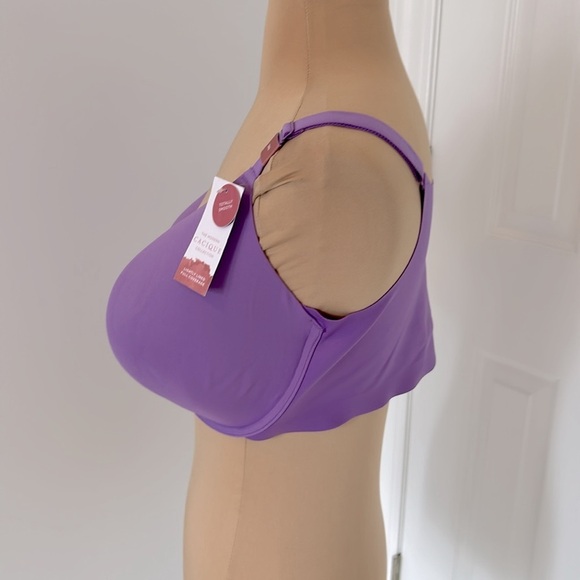 Cacique Lightly Lined Full Coverage Smooth Bra Purple - Picture 6 of 10